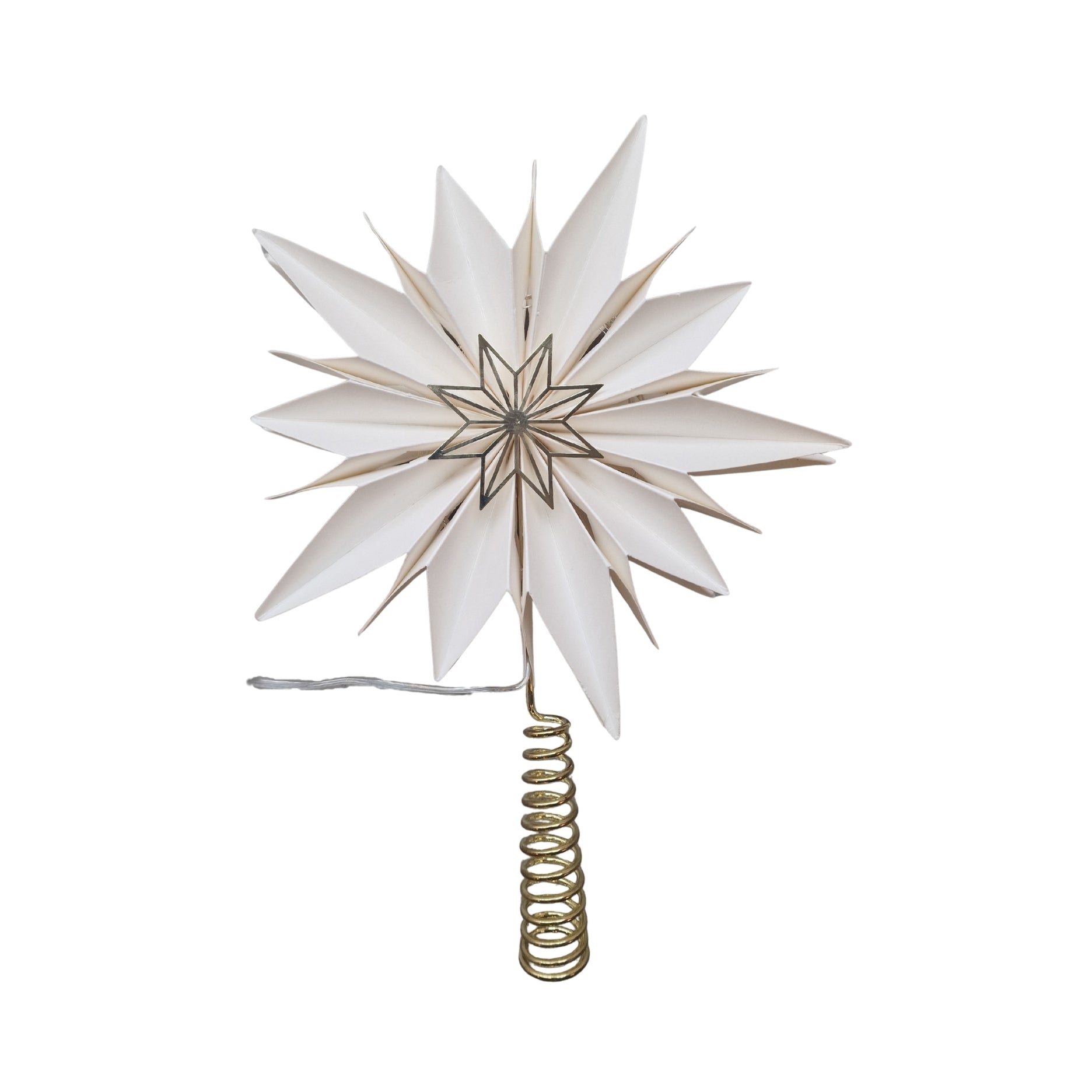 Papir juletræsstjerne